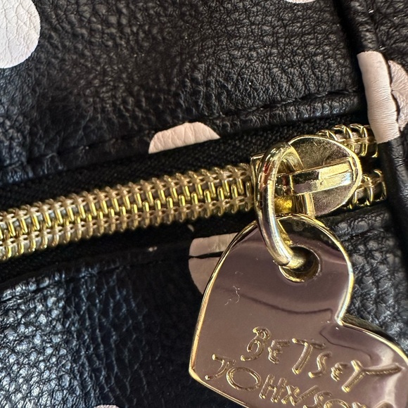 Betsy Johnson backpack with polkadots, stripes roses, and a large bow. NWOT - Picture 14 of 15